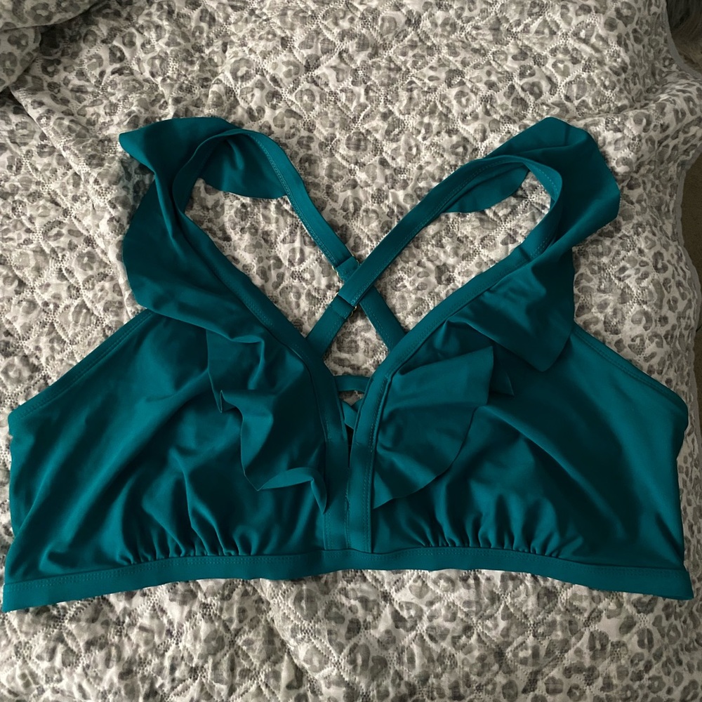 Ruffle bathing suit top!